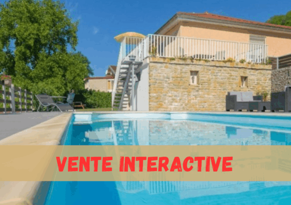 VENTE INTERACTIVE - Maison avec piscine creusée et vue dégagée