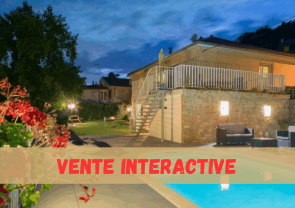 VENTE INTERACTIVE - Maison avec piscine creusée et vue dégagée – Image 4