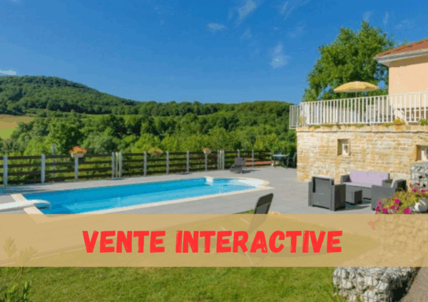 VENTE INTERACTIVE - Maison avec piscine creusée et vue dégagée – Image 3