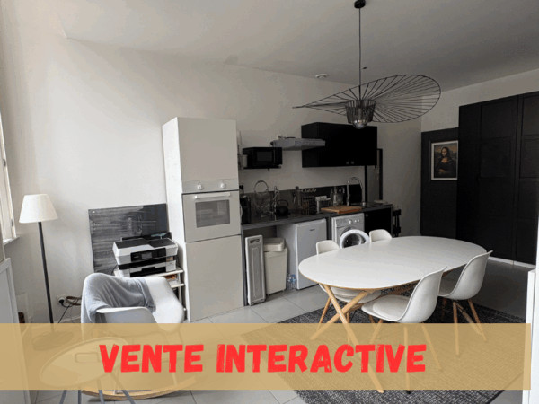 VENTE INTERACTIVE - Appartement de 40 m2 au centre ville de Poligny