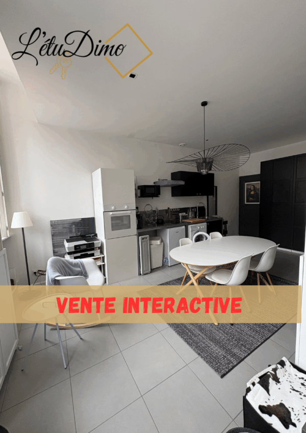 VENTE INTERACTIVE - Appartement de 40 m2 au centre ville de Poligny