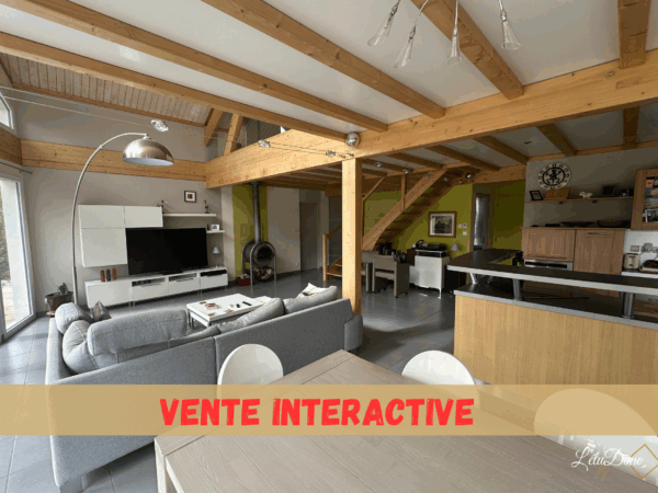 VENTE INTERACTIVE - MAISON DE 145 M2 AVEC 3 CHAMBRES